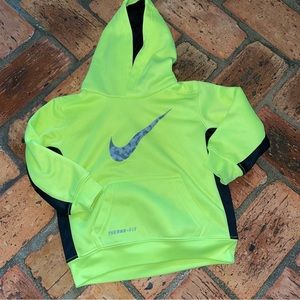 Kids Neon Yellow Nike Sweatshirt 